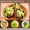 3-Piece Large Green Faux Artichoke Set – Realistic Artificial Vegetables and Fruit for Home, Kitchen, Table Centerpiece, or Party Decorations